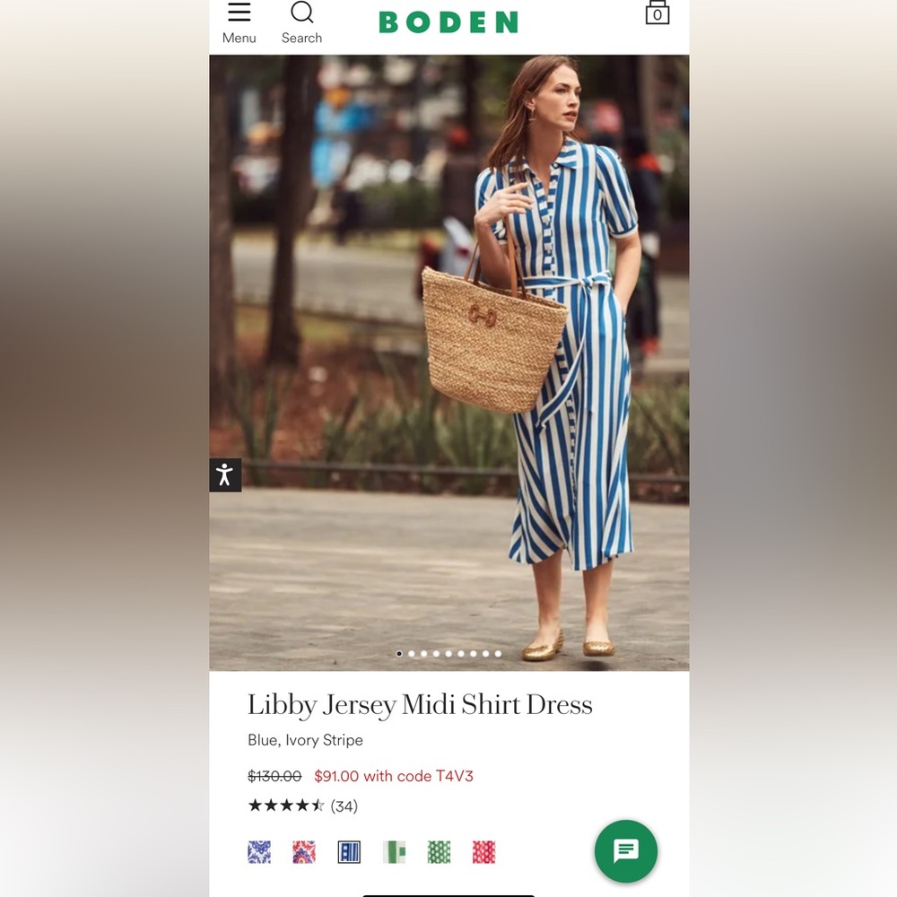Boden jersey midi dress!